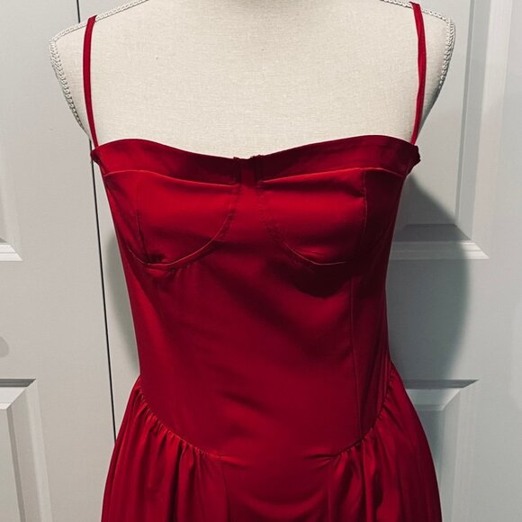 Red Bustier Sundress - Picture 5 of 9